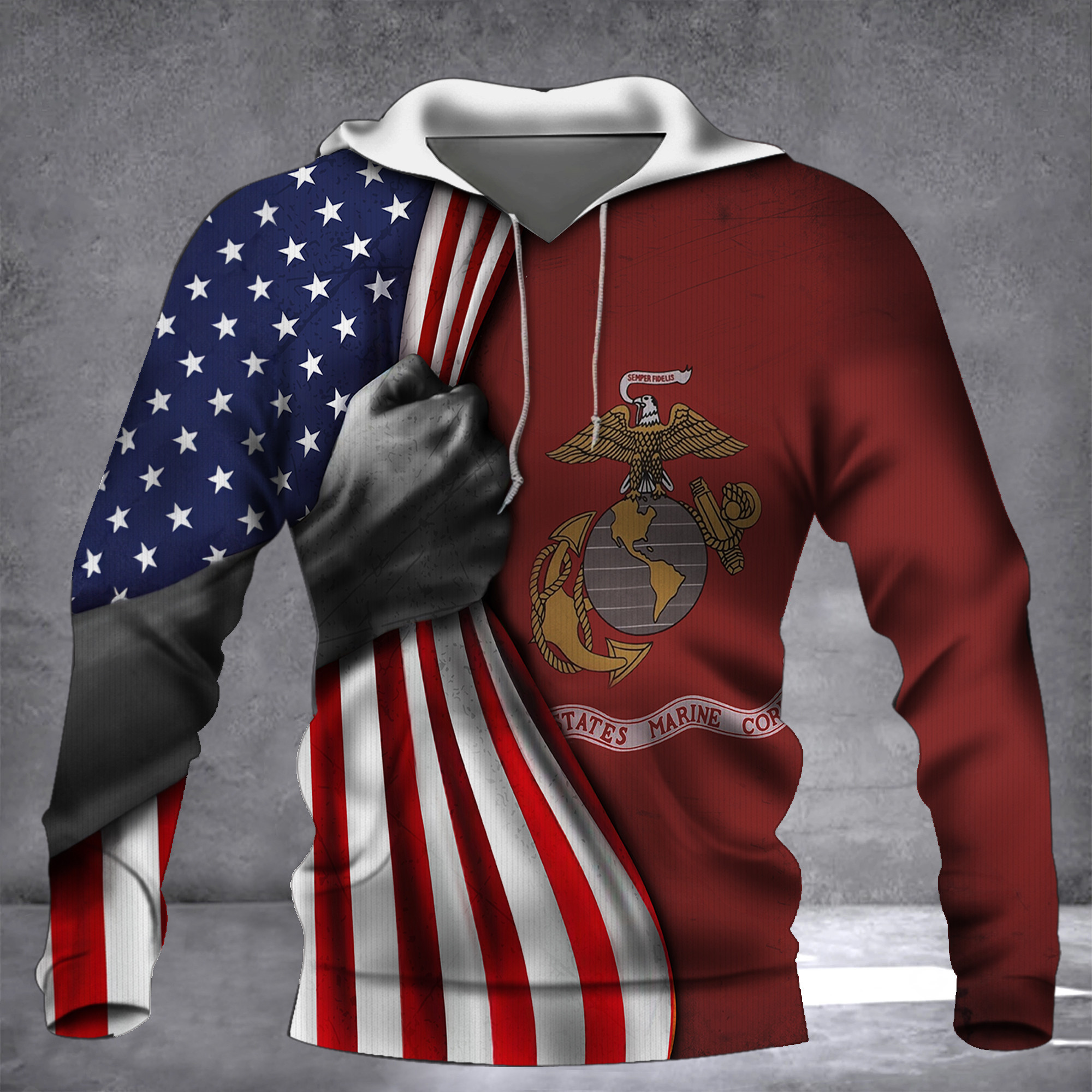 U.S Marine Corps Flag Inside American Flag Patriotic Welcome Holiday 4Th July Decor In-Outdoor U.S Marine Corps Flag Inside American Flag Patriotic Welcome Holiday 4Th July Decor In-Outdoor