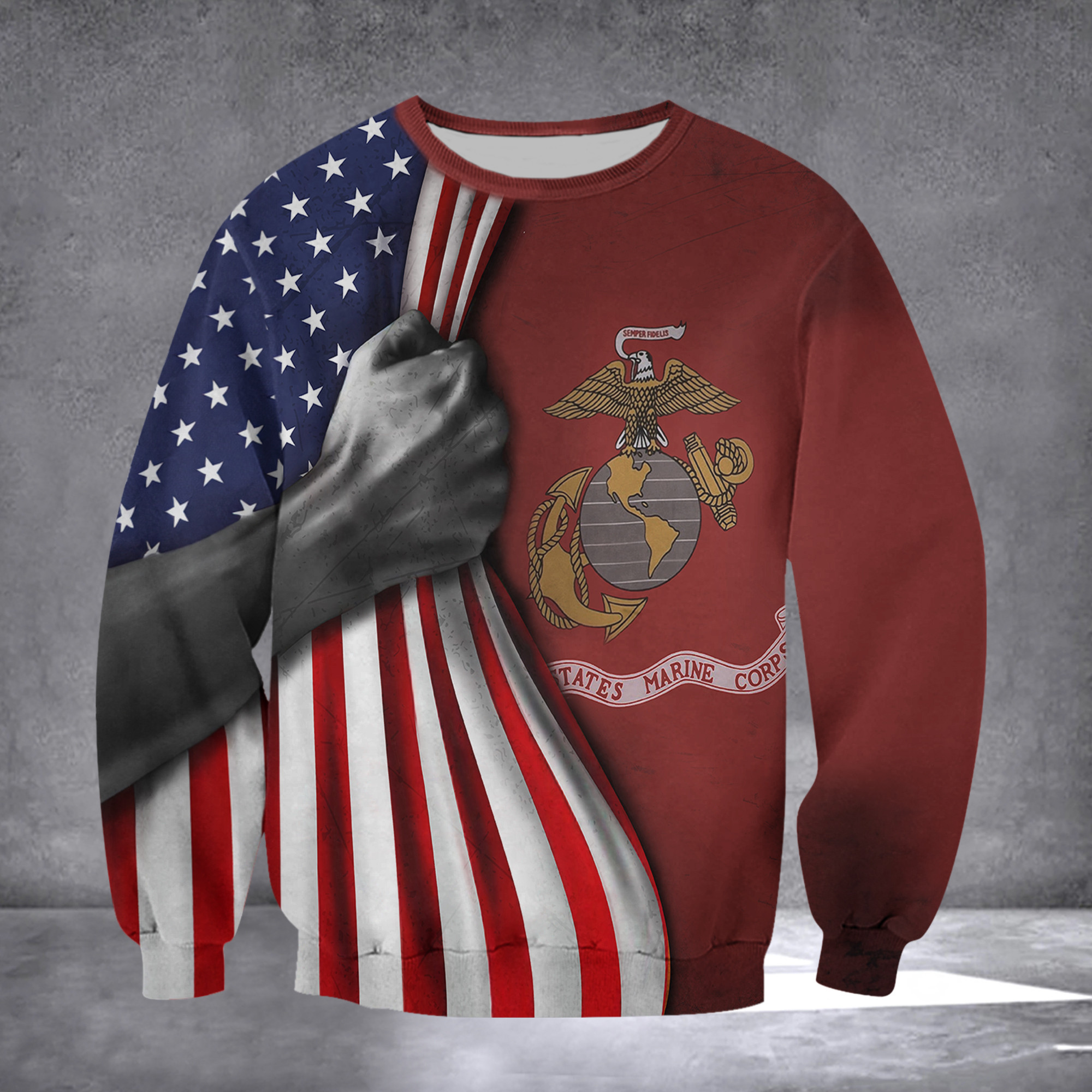 U.S Marine Corps Flag Inside American Flag Patriotic Welcome Holiday 4Th July Decor In-Outdoor U.S Marine Corps Flag Inside American Flag Patriotic Welcome Holiday 4Th July Decor In-Outdoor