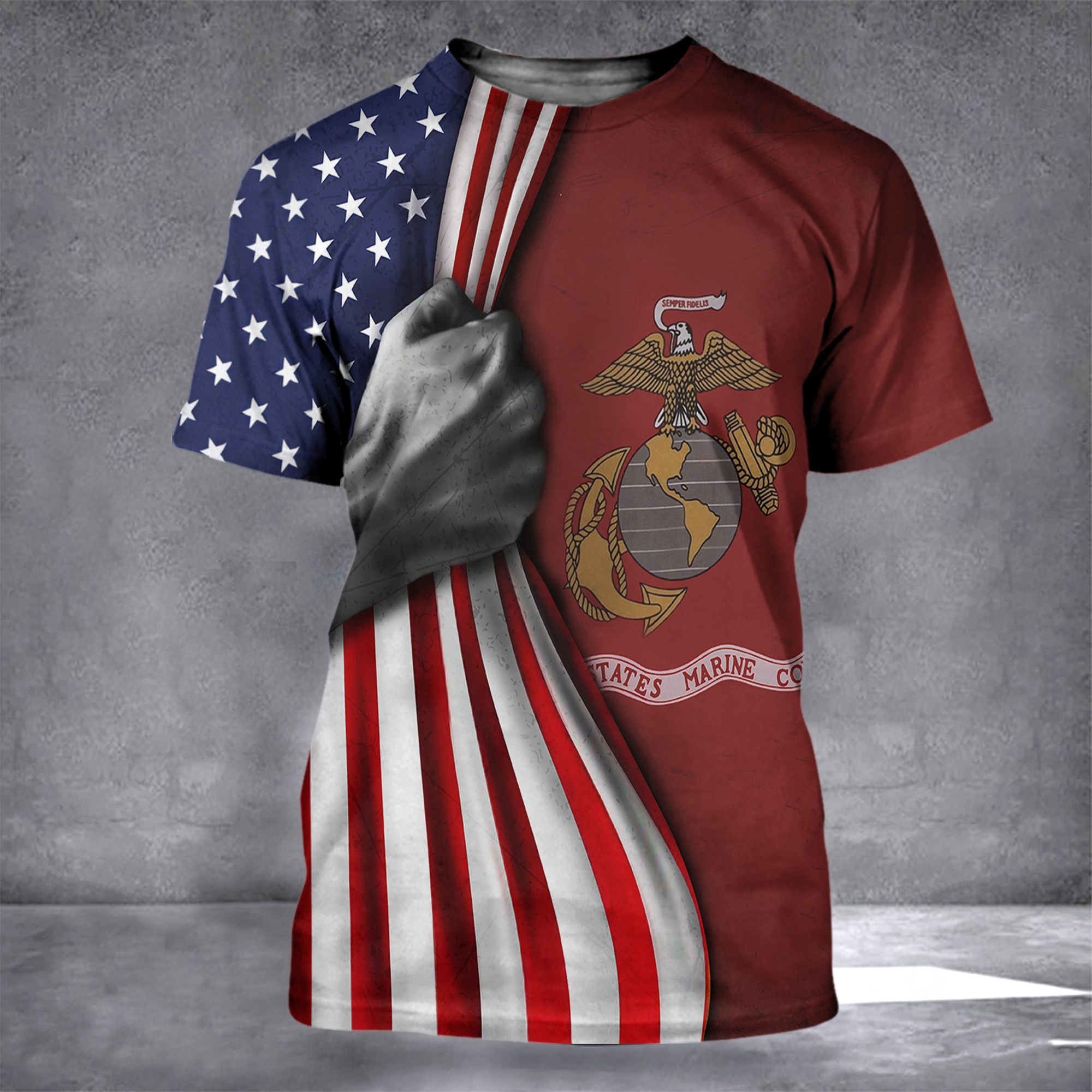 U.S Marine Corps Flag Inside American Flag Patriotic Welcome Holiday 4Th July Decor In-Outdoor U.S Marine Corps Flag Inside American Flag Patriotic Welcome Holiday 4Th July Decor In-Outdoor