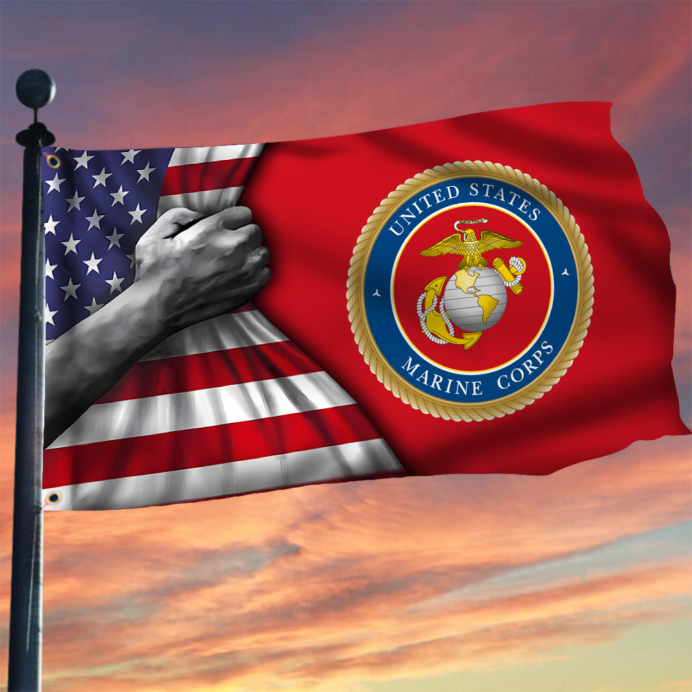 US Marine Corps Inside American Flag Patriotic USMC Flag Military Presents US Marine Corps Inside American Flag Patriotic USMC Flag Military Presents