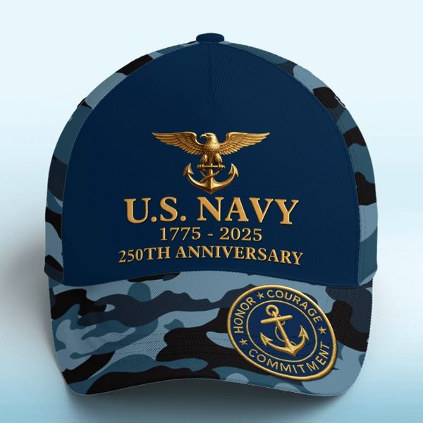 US Navy 250th Anniversary 1775 2025 Hat Proud USN Patriotic Cap Gifts For Navy Veterans US Navy 250th Anniversary 1775 2025 Hat Proud USN Patriotic Cap Gifts For Navy Veterans