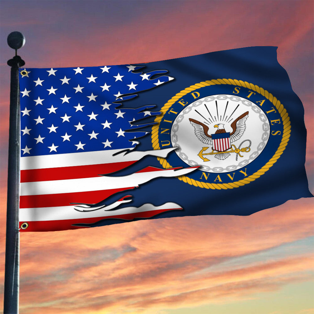US Navy Emblem American Flag Proud USN US Navy Flags For Sale Patriotic Yard Decor US Navy Emblem American Flag Proud USN US Navy Flags For Sale Patriotic Yard Decor