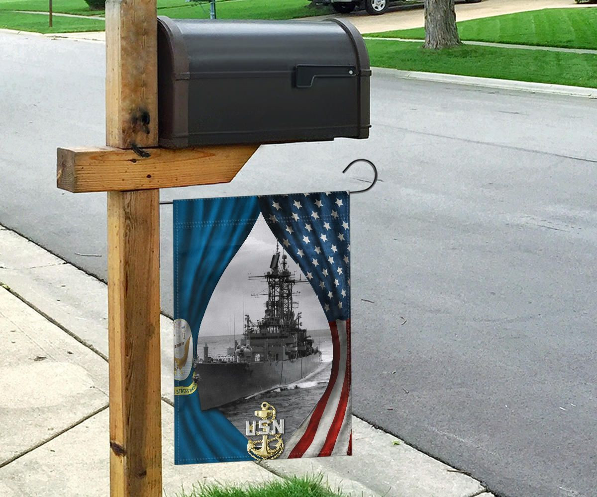 US Navy Flag And American Flag Patriotic Honor Navy Ship USN Decor Gift For Navy Sailors US Navy Flag And American Flag Patriotic Honor Navy Ship USN Decor Gift For Navy Sailors