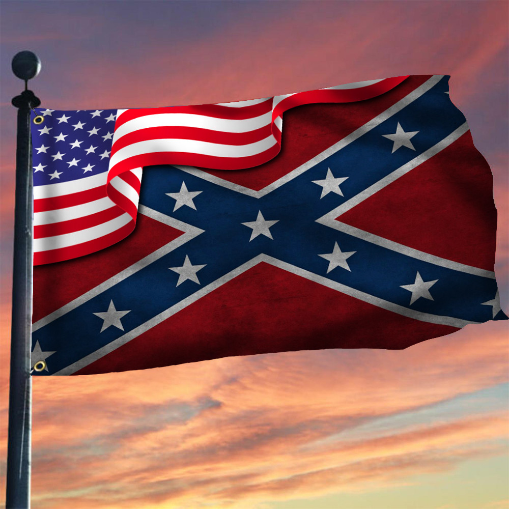USA And Civil War Flag Battle Flag State Of America Patriotic Flags Inside Outside USA And Civil War Flag Battle Flag State Of America Patriotic Flags Inside Outside