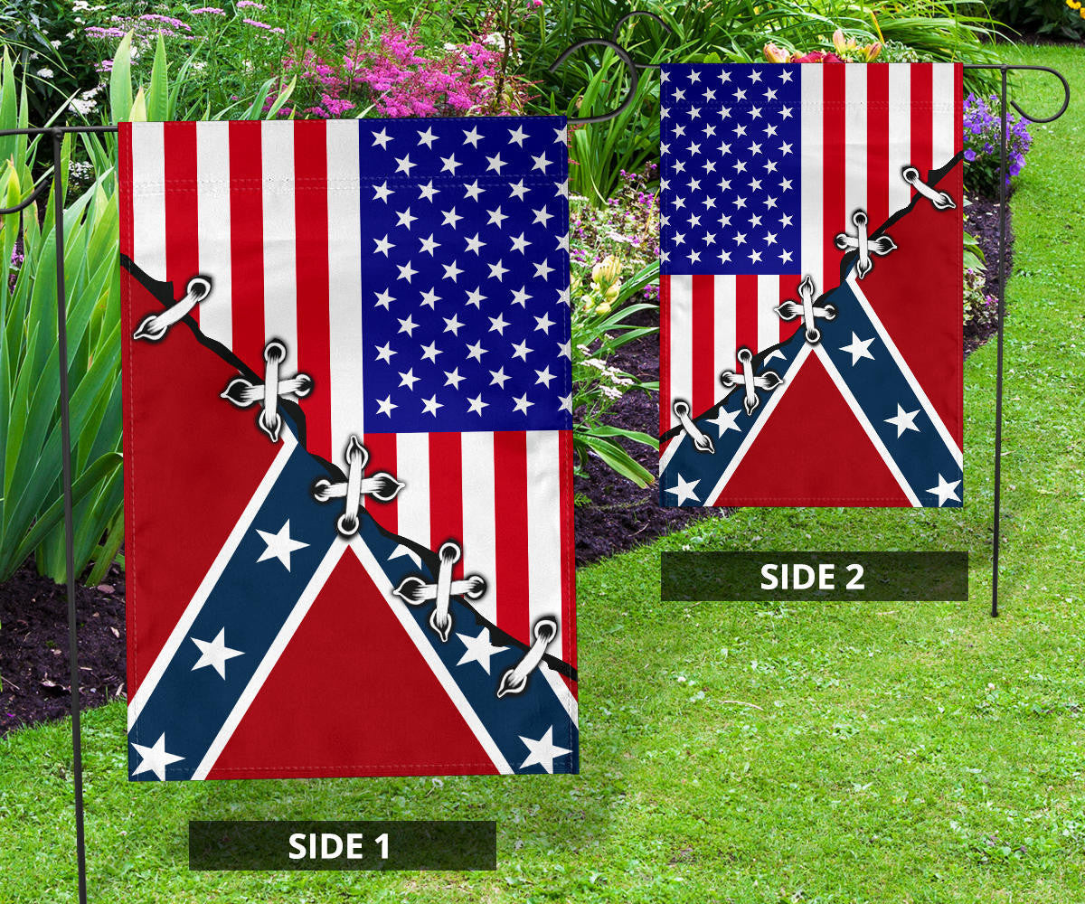 USA And Civil War Flag Civil War States Of America Flag Patriotic Merch Lawn Decor USA And Civil War Flag Civil War States Of America Flag Patriotic Merch Lawn Decor