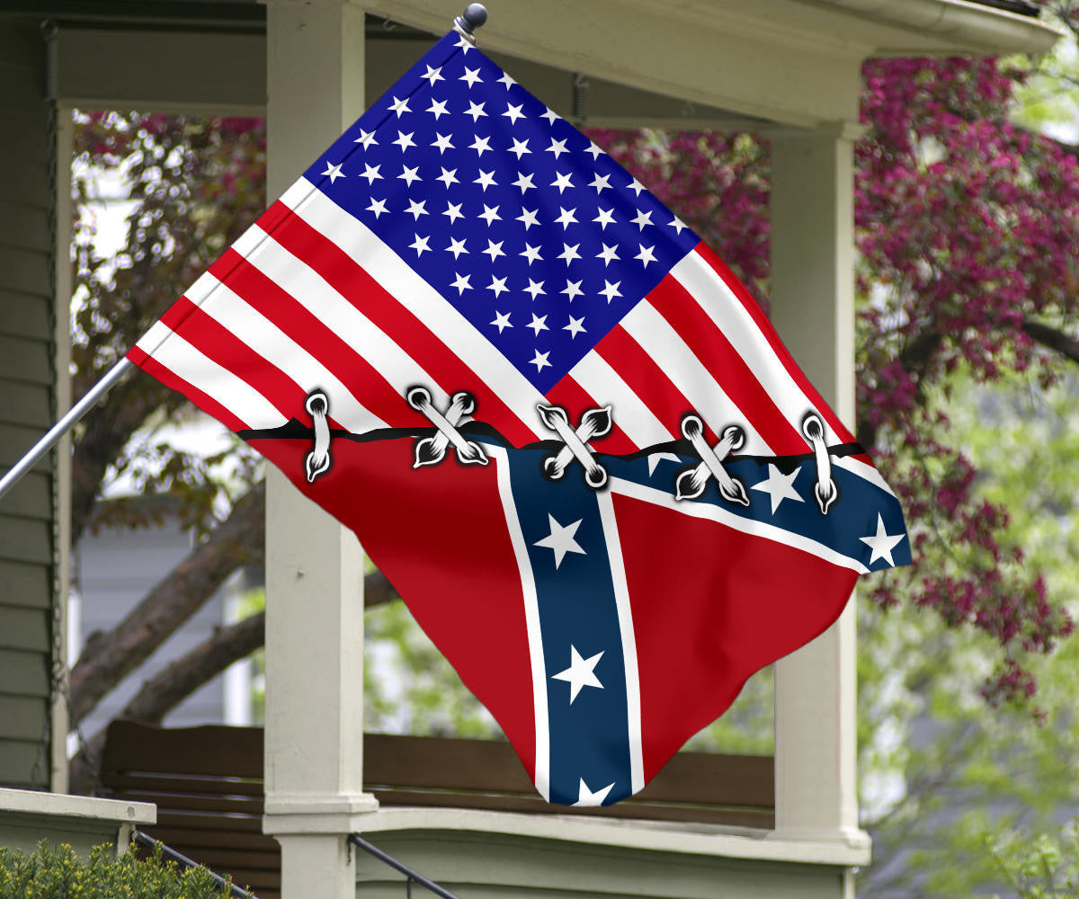 USA And Civil War Flag Civil War States Of America Flag Patriotic Merch Lawn Decor USA And Civil War Flag Civil War States Of America Flag Patriotic Merch Lawn Decor