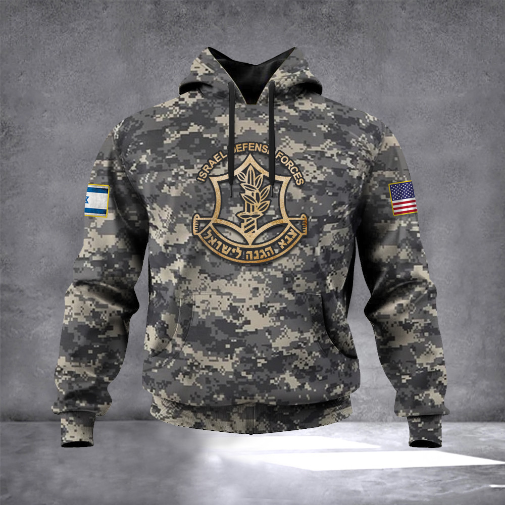 USA I Stand With Israel Camo Hoodie Israel Defense Forces Hoodie Israeli Clothing IDF Merch USA I Stand With Israel Camo Hoodie Israel Defense Forces Hoodie Israeli Clothing IDF Merch