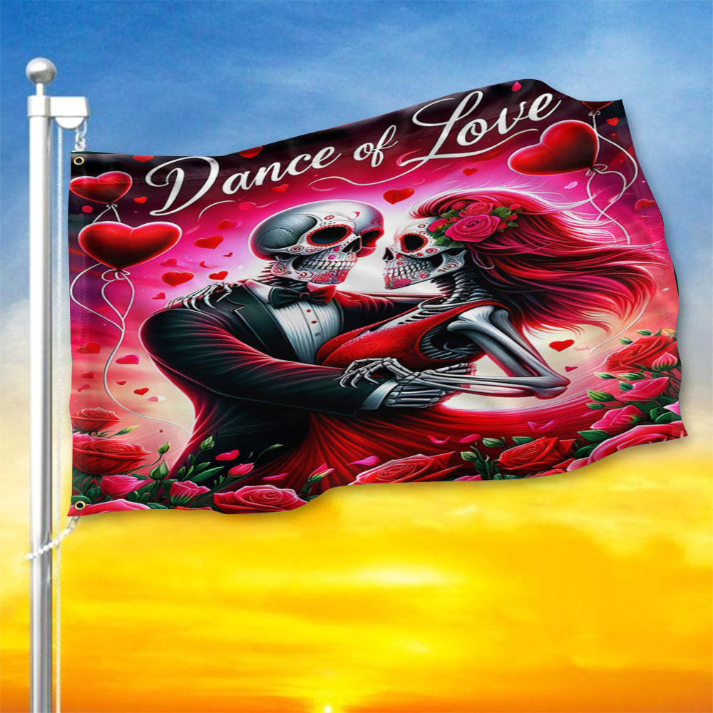 Valentine Day Flag Dance Of Love Couple Skeleton Flag Valentines Day Decor Valentine Day Flag Dance Of Love Couple Skeleton Flag Valentines Day Decor