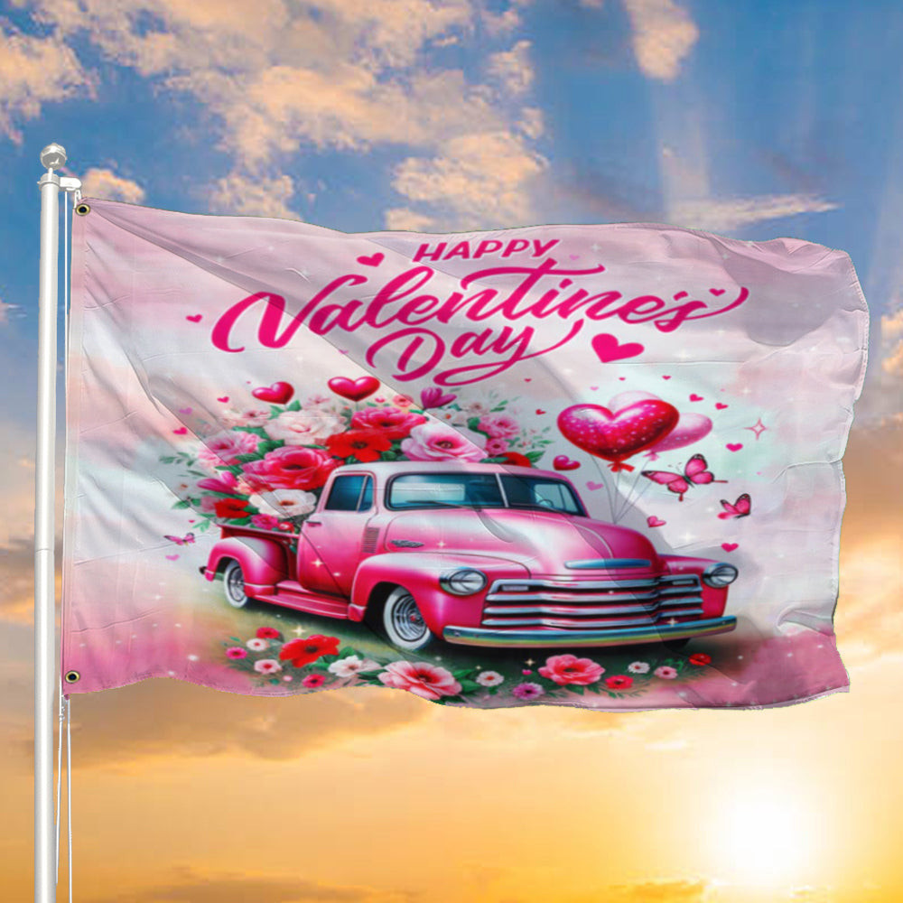 Valentine's Day Flag Happy Valentine's Day Cute Flag Outdoor Holiday Decor Valentine's Day Flag Happy Valentine's Day Cute Flag Outdoor Holiday Decor