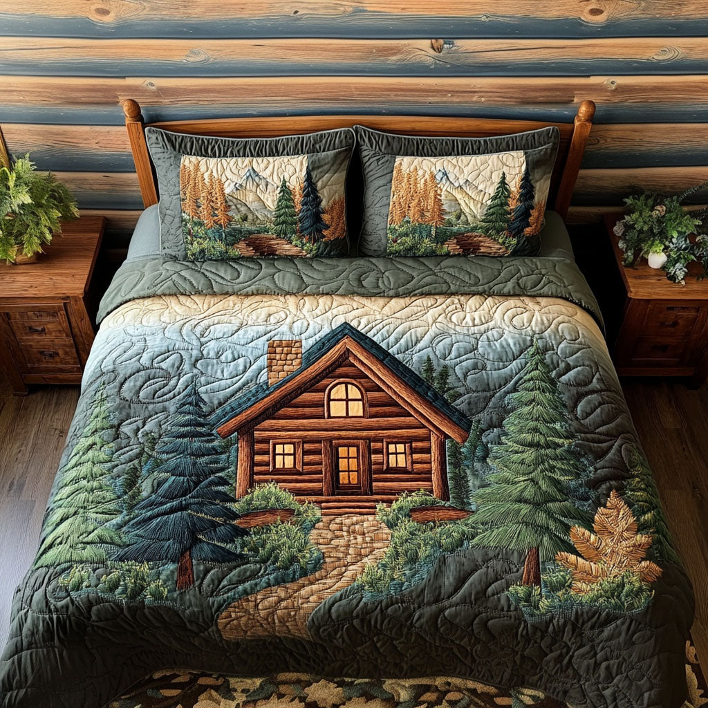 Valley View Lodge Quilted Bedding Set Duvet Cover Bed Sheet Set Bear Theme Gifts Valley View Lodge Quilted Bedding Set Duvet Cover Bed Sheet Set Bear Theme Gifts