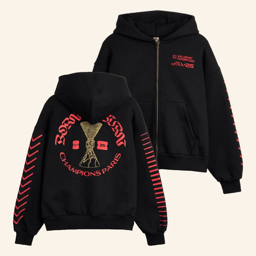 Valorant Merch Valorant Champions 25 Zip Hoodie Gift Ideas For Gamers