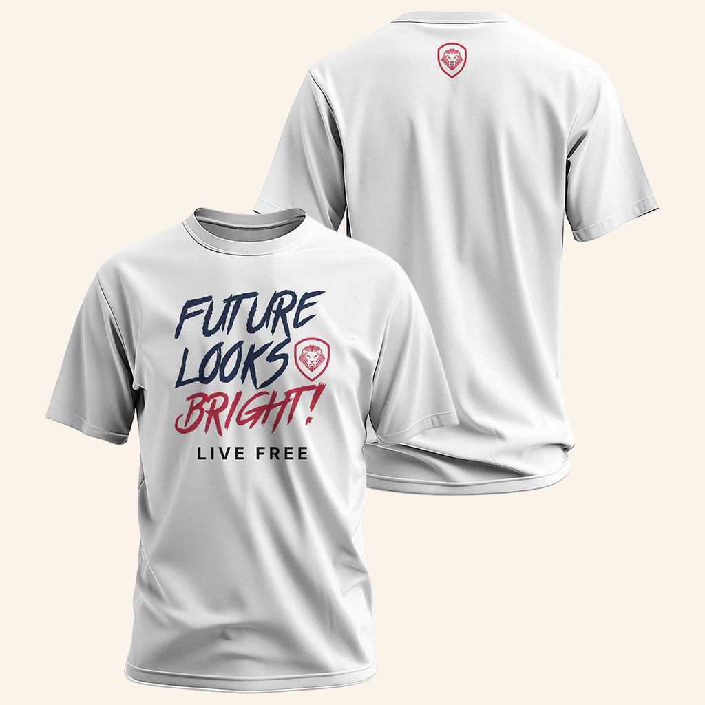 Valuetainment Merch Future Looks Bright Live Free T-Shirt Gifts Ideas For Men Valuetainment Merch Future Looks Bright Live Free T-Shirt Gifts Ideas For Men