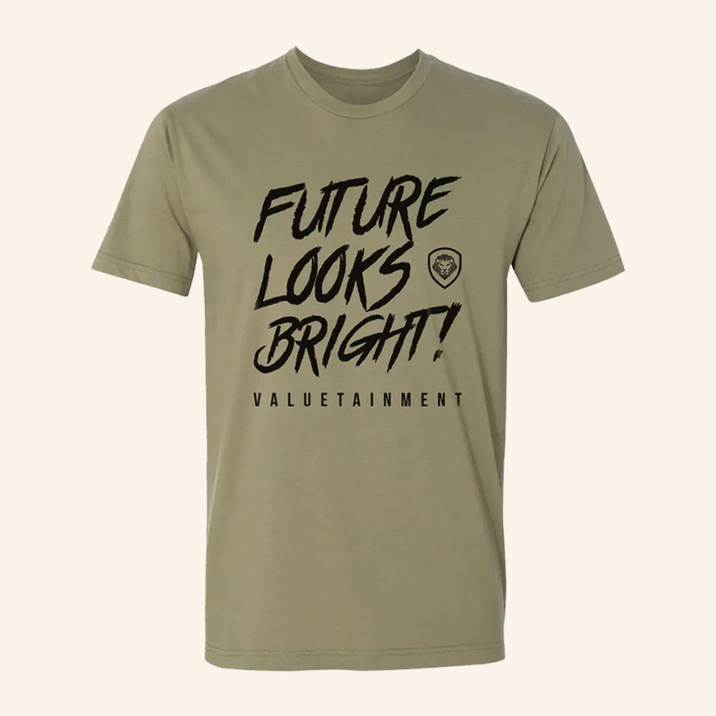 Valuetainment Merch The Future Looks Bright T-Shirt Unique Gifts For Brother Valuetainment Merch The Future Looks Bright T-Shirt Unique Gifts For Brother