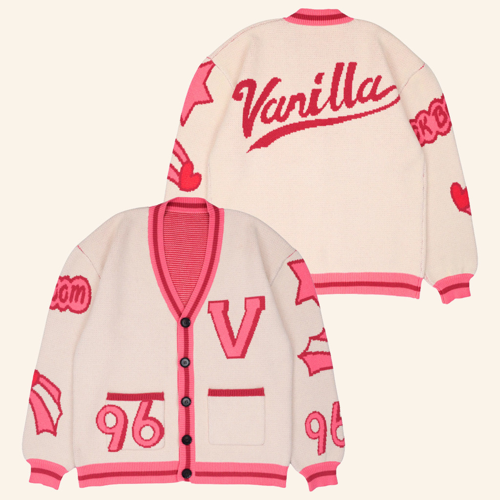 Vanilla Mace Merch Vanilla's Varsity Cardigan Birthday Gifts For Daughter