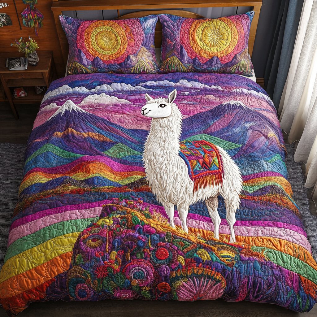 Velvet Hills Quilted Bedding Set Duvet Cover Bed Sheet Set Gifts With Sheep Themes Velvet Hills Quilted Bedding Set Duvet Cover Bed Sheet Set Gifts With Sheep Themes