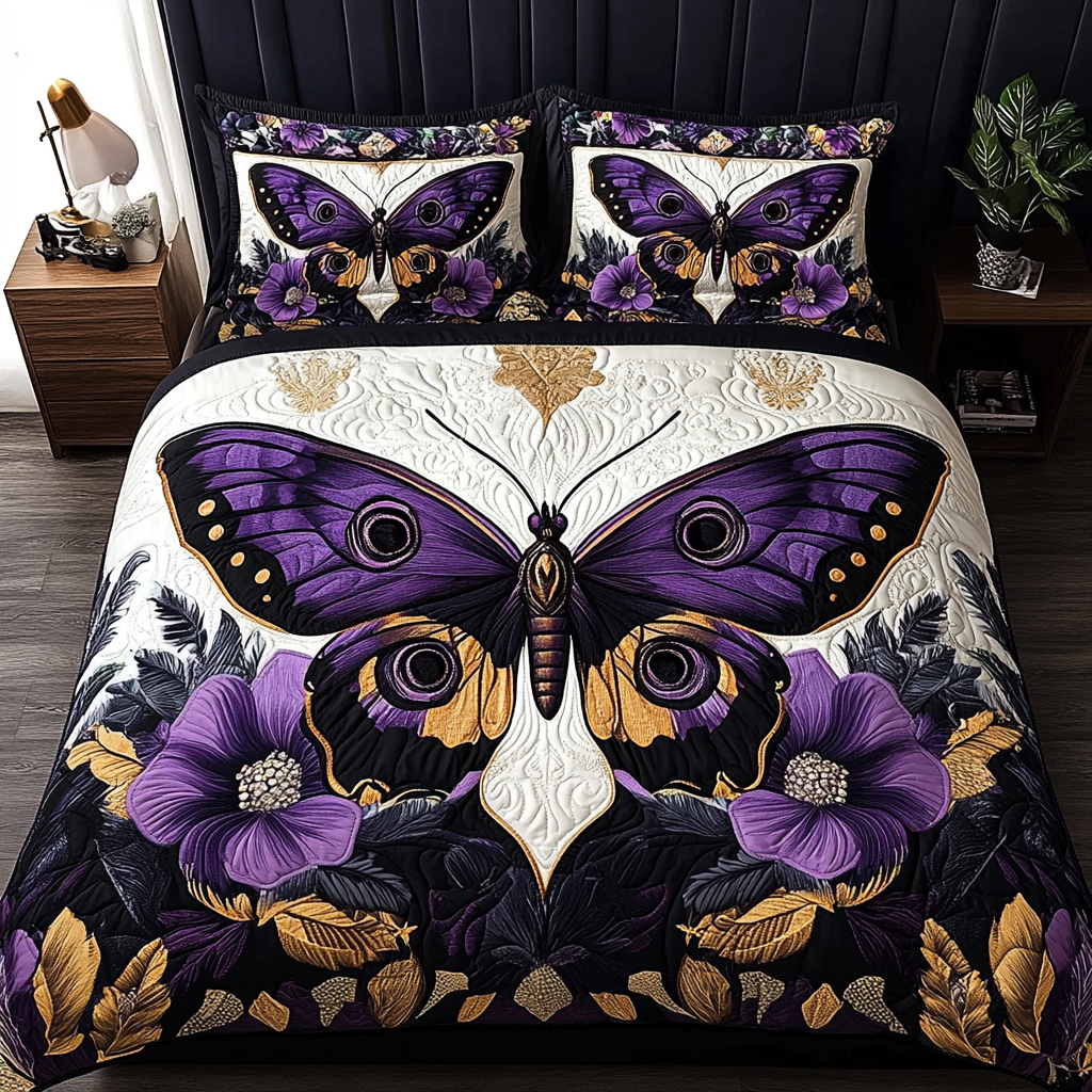 Velvet Wings Quilted Bedding Set Duvet Cover Bed Sheet Set Great Butterfly Lover Gift Ideas Velvet Wings Quilted Bedding Set Duvet Cover Bed Sheet Set Great Butterfly Lover Gift Ideas