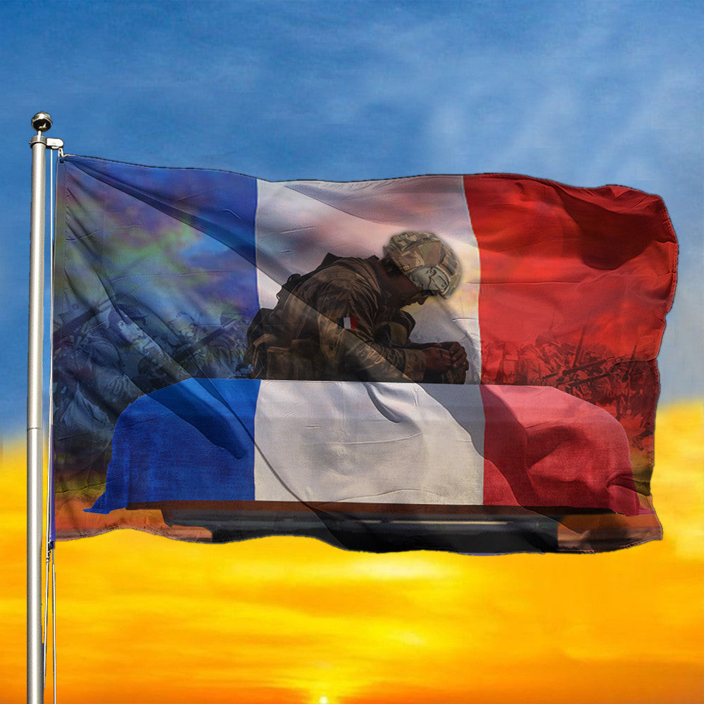 Veteran France Flag Honoring French Soldiers Remembrance Day Memorial Flag Decor Veteran France Flag Honoring French Soldiers Remembrance Day Memorial Flag Decor