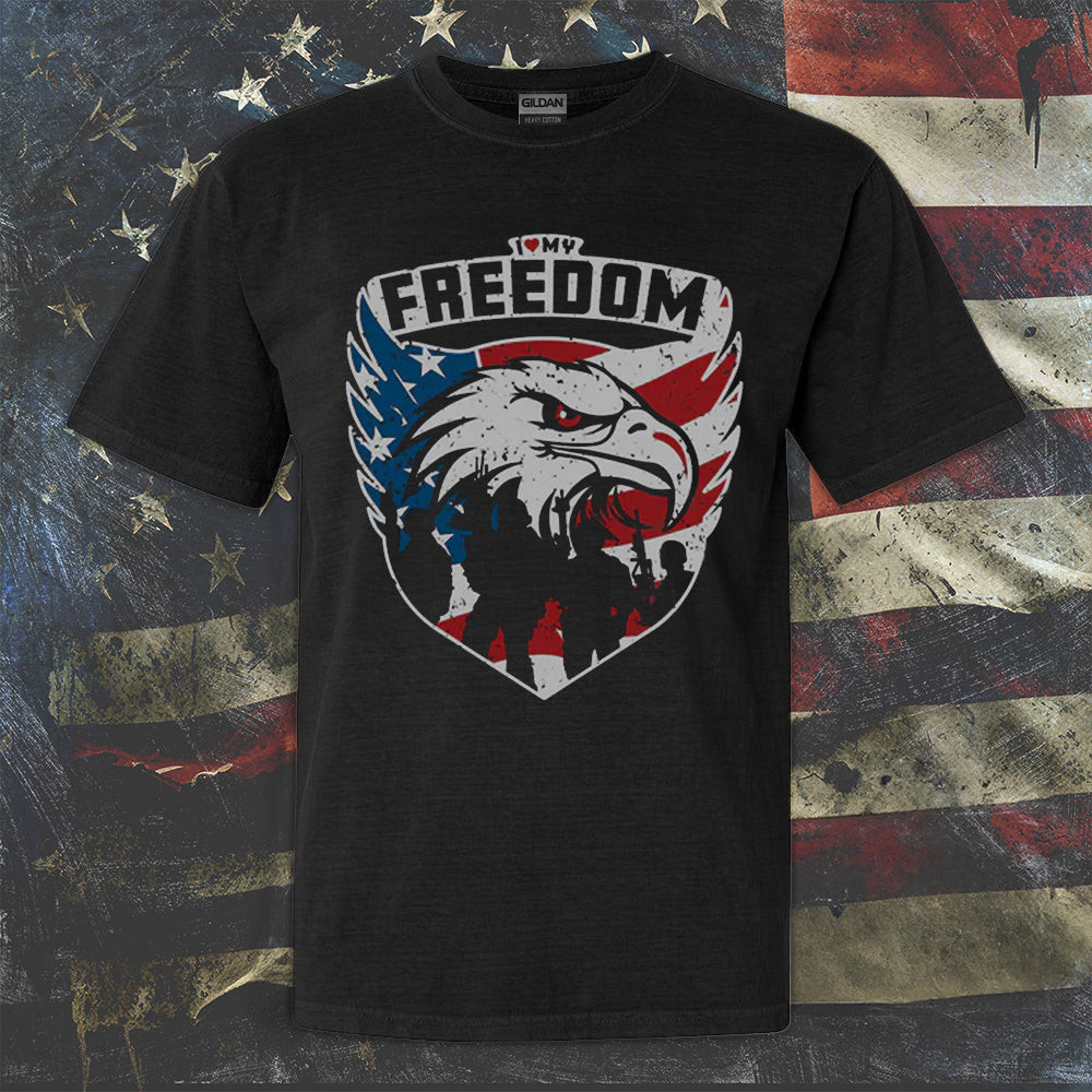 Veterans I Love My Freedom Shirt American Flag Eagle Veteran T-Shirt Gifts For Patriots Veterans I Love My Freedom Shirt American Flag Eagle Veteran T-Shirt Gifts For Patriots