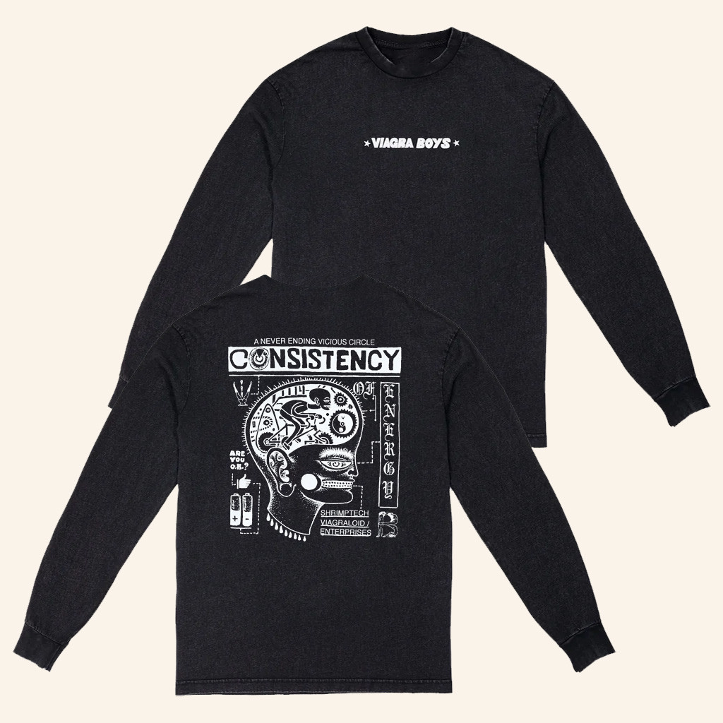 Viagra Boys Merch Consistency Of Energy Long Sleeve Shirt Music Lover Gift Ideas For Him