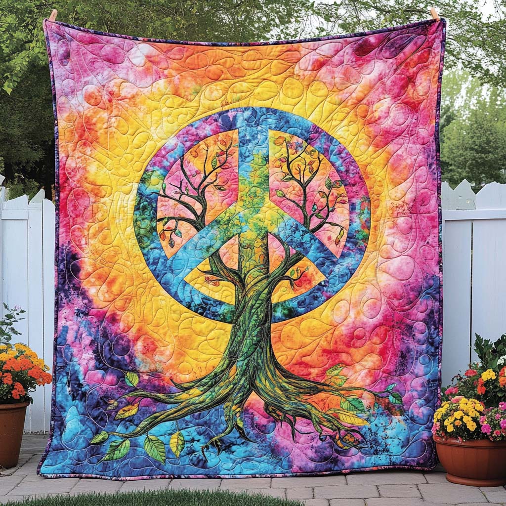 Vibrant Bloom Quilted Blanket Nice Throw Blanket Gifts For Hippie Women Vibrant Bloom Quilted Blanket Nice Throw Blanket Gifts For Hippie Women