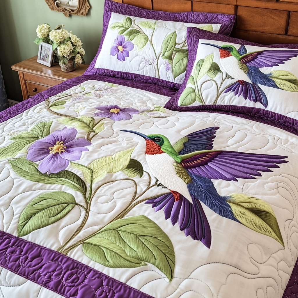 Vibrant Hummingbird Quilted Bedding Set Duvet Cover Bedspread Beautiful Hummingbird Gifts Vibrant Hummingbird Quilted Bedding Set Duvet Cover Bedspread Beautiful Hummingbird Gifts