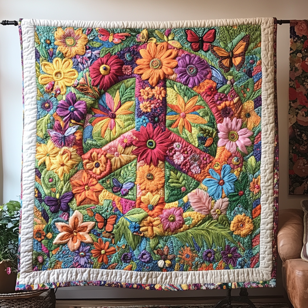 Vibrant Tranquility Quilted Blanket Cute Throw Blanket Best Gifts For Hippie Boyfriend Vibrant Tranquility Quilted Blanket Cute Throw Blanket Best Gifts For Hippie Boyfriend