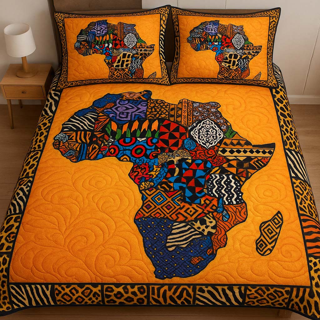 Vibrant Tribal Map Quilted Bedding Set Duvet Cover Bedspreads Juneteenth Women Gifts For Her Vibrant Tribal Map Quilted Bedding Set Duvet Cover Bedspreads Juneteenth Women Gifts For Her