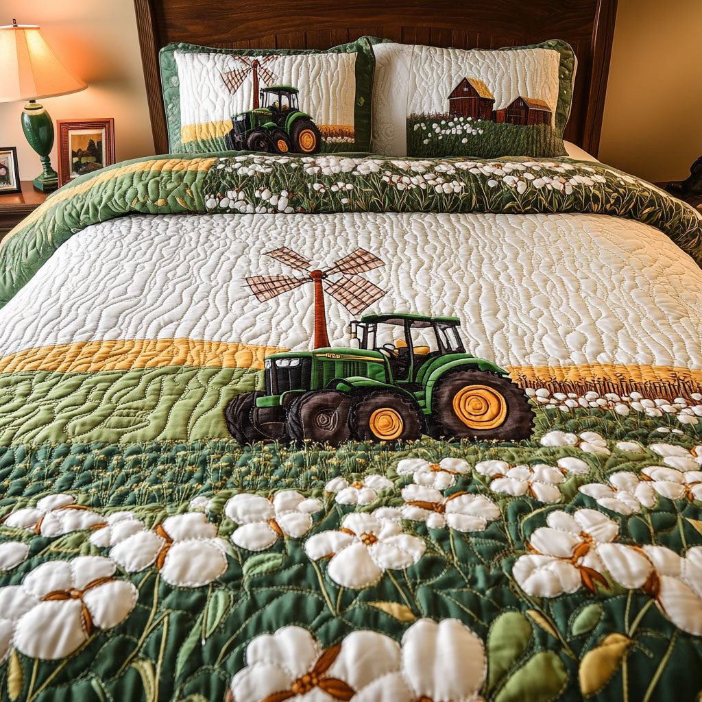 Vineyard Escape Quilted Bedding Set Duvet Cover Bedspread Farmer Tractor Gifts For Him Vineyard Escape Quilted Bedding Set Duvet Cover Bedspread Farmer Tractor Gifts For Him