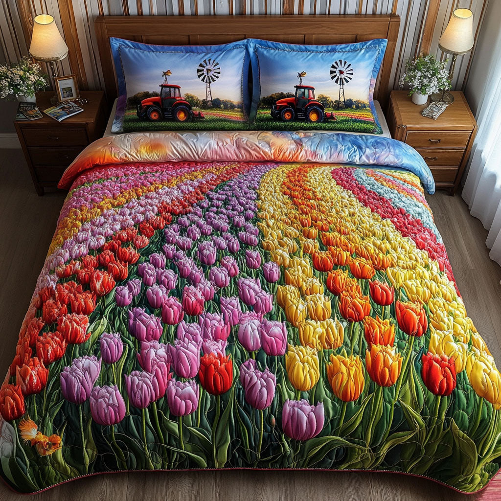 Vivid Harvest Quilted Bedding Set Duvet Cover Bed Sheet Set Gifts For Tractor Owners Vivid Harvest Quilted Bedding Set Duvet Cover Bed Sheet Set Gifts For Tractor Owners