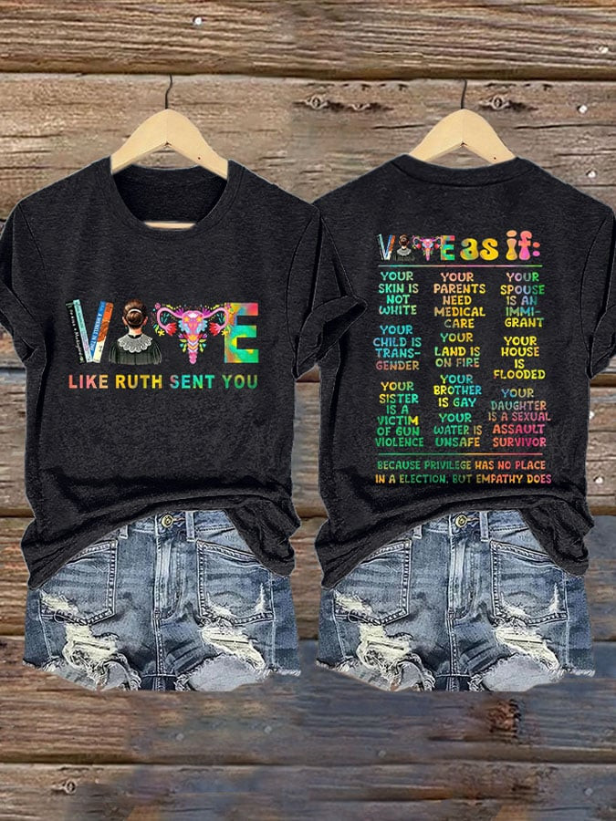 Vote Like Ruth Sent You Shirt Women's Rights Feminist T-Shirt Best Gifts For Wife Vote Like Ruth Sent You Shirt Women's Rights Feminist T-Shirt Best Gifts For Wife