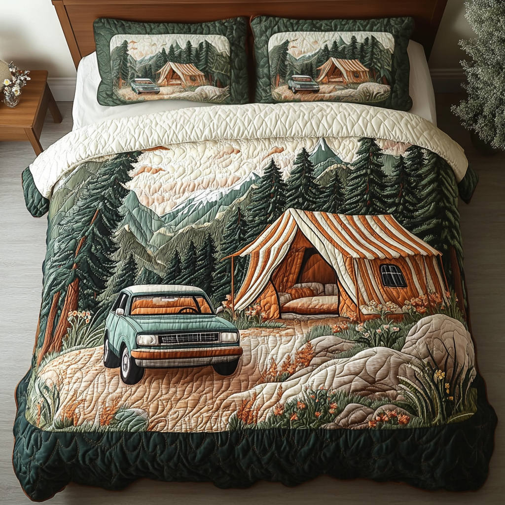 Wander Bed Quilted Bedding Set Duvet Cover Bedspreads Camping Gifts For Him Wander Bed Quilted Bedding Set Duvet Cover Bedspreads Camping Gifts For Him