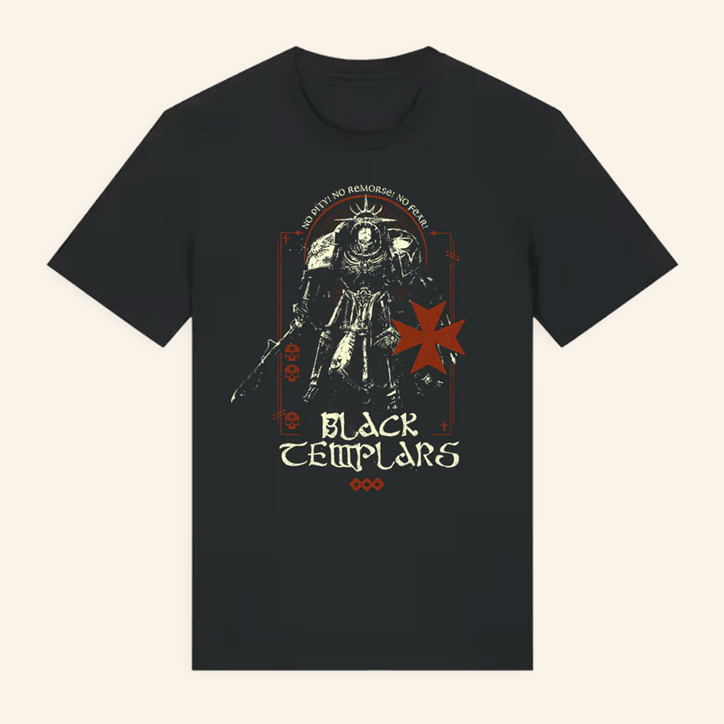 Warhammer Merch Black Templars T-Shirt Christmas Gifts For Gamer Boyfriend Warhammer Merch Black Templars T-Shirt Christmas Gifts For Gamer Boyfriend