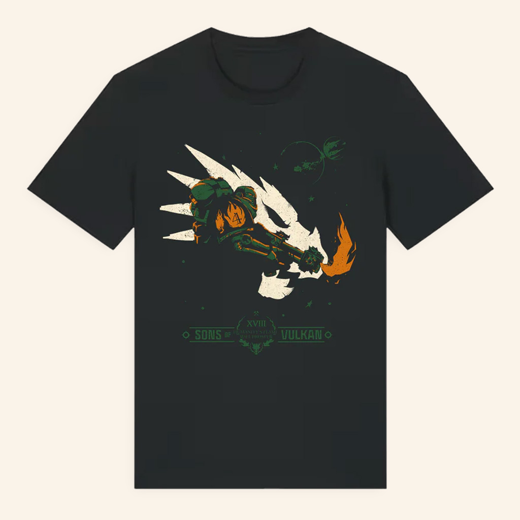 Warhammer Merch Salamanders Sons Of Vulkan T-Shirt Gifts For Gamer Husband