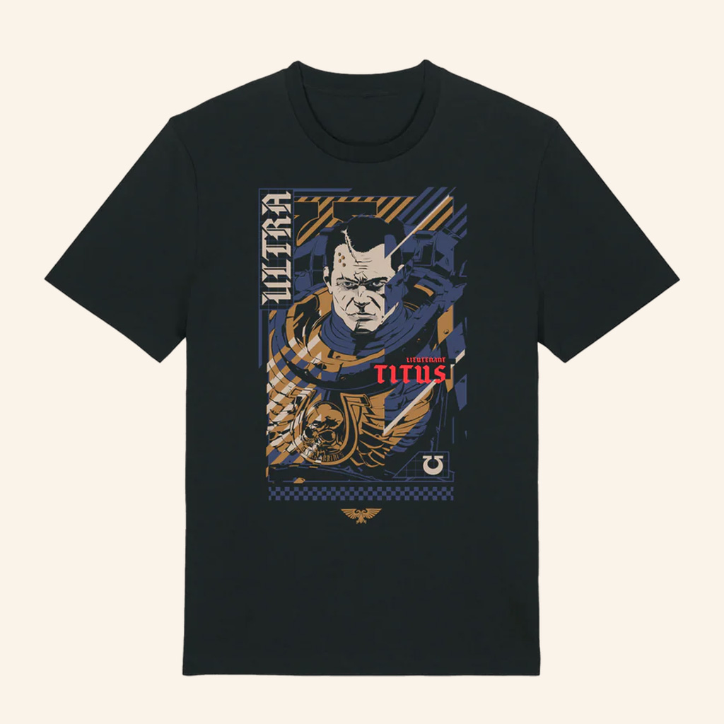 Warhammer Merch Space Marine 2 Lieutenant Demetrian Titus T-Shirt Gaming Gifts For Men Warhammer Merch Space Marine 2 Lieutenant Demetrian Titus T-Shirt Gaming Gifts For Men