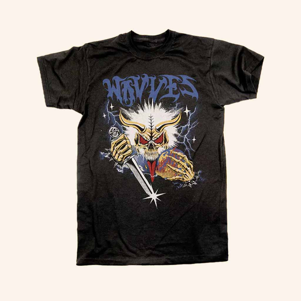 Wavves Merch Skull Sword T-Shirt Best Halloween Gifts For Boyfriend Wavves Merch Skull Sword T-Shirt Best Halloween Gifts For Boyfriend