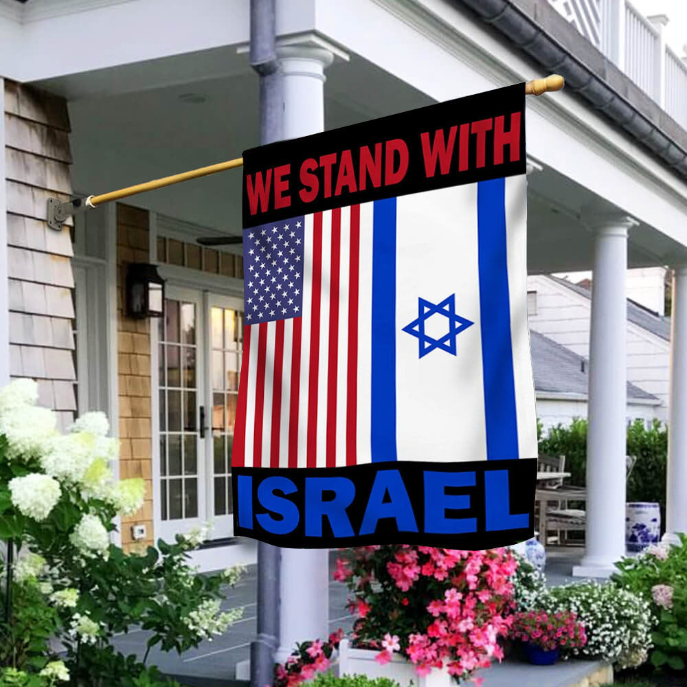 We Stand With Israel Flag American And Israeli Flag Pro Israel Merchandise We Stand With Israel Flag American And Israeli Flag Pro Israel Merchandise