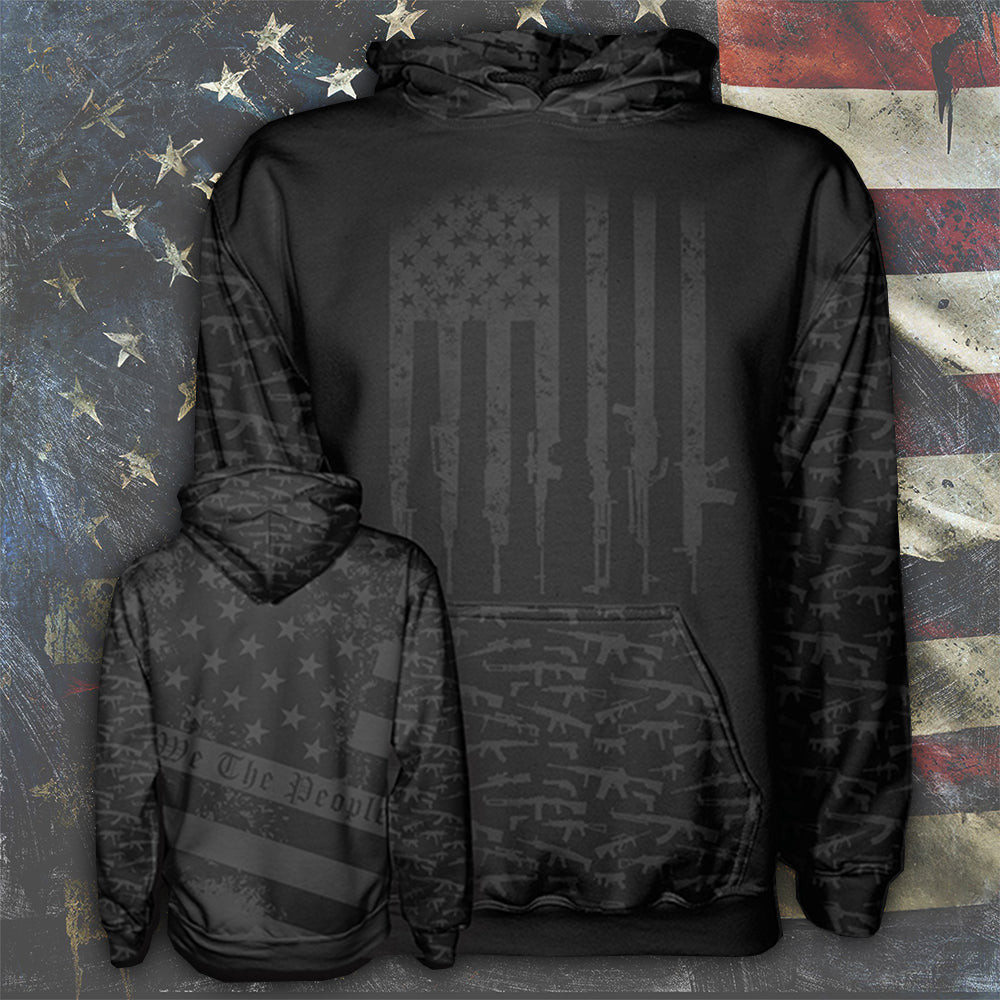 We The People American Flag Hoodie 2nd Amendment Patriotic Hoodie Gifts For Gun Supporters