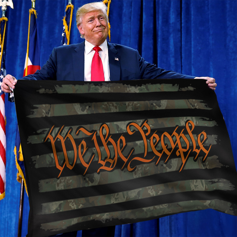 We The People Orange Camo Flag Military We The People Patriotic Flag Gifts For Veterans We The People Orange Camo Flag Military We The People Patriotic Flag Gifts For Veterans