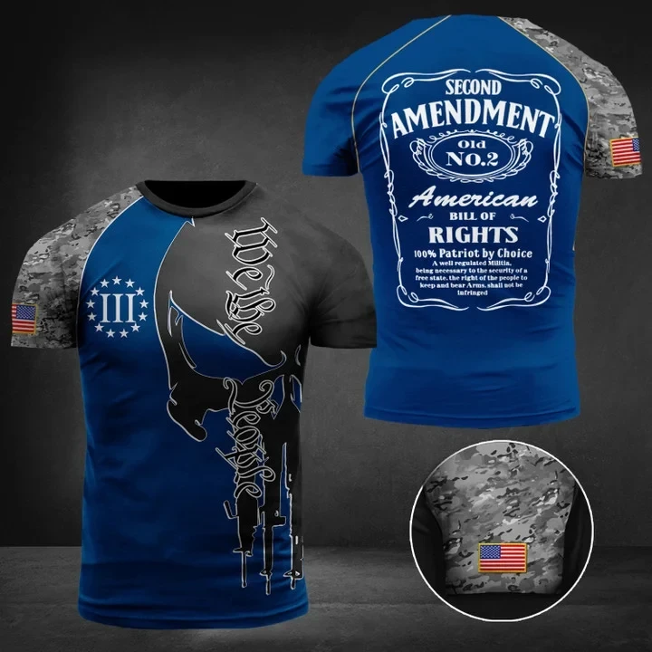 We The People Second Amendment T-Shirt Gun Right Supporters Clothing Men's