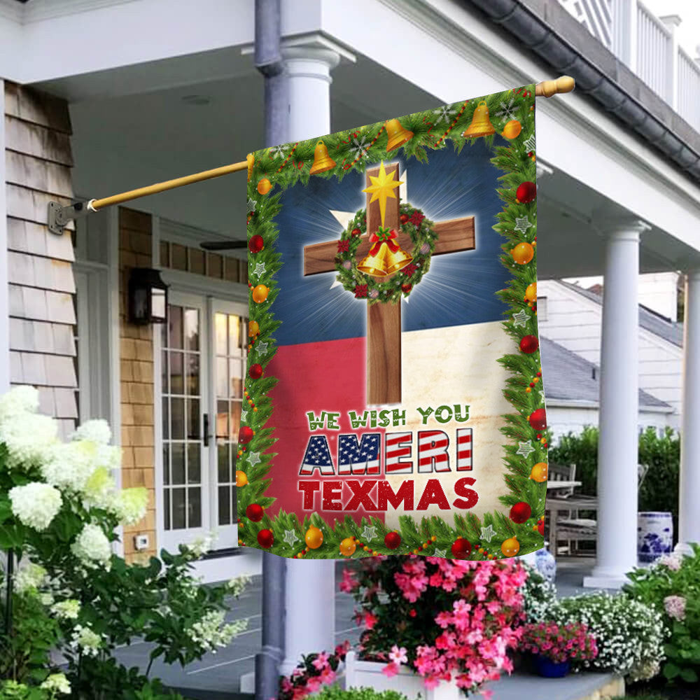 We Wish You Amri Texmas Texas Christmas Flag Christian Cross Texan Christmas Decorations We Wish You Amri Texmas Texas Christmas Flag Christian Cross Texan Christmas Decorations