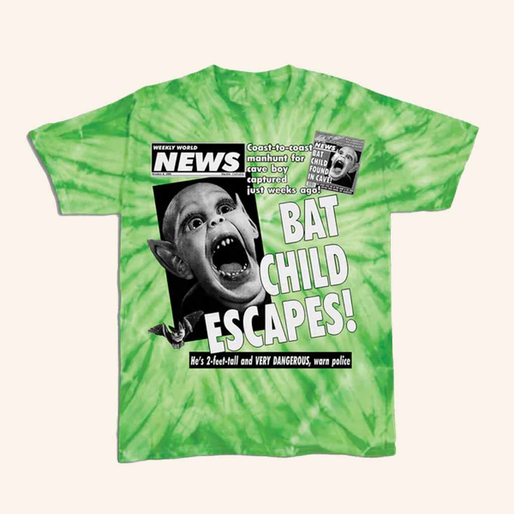 Weekly World News Merch Bat Child Escape Tie Dye Shirt Gifts For Brother Weekly World News Merch Bat Child Escape Tie Dye Shirt Gifts For Brother