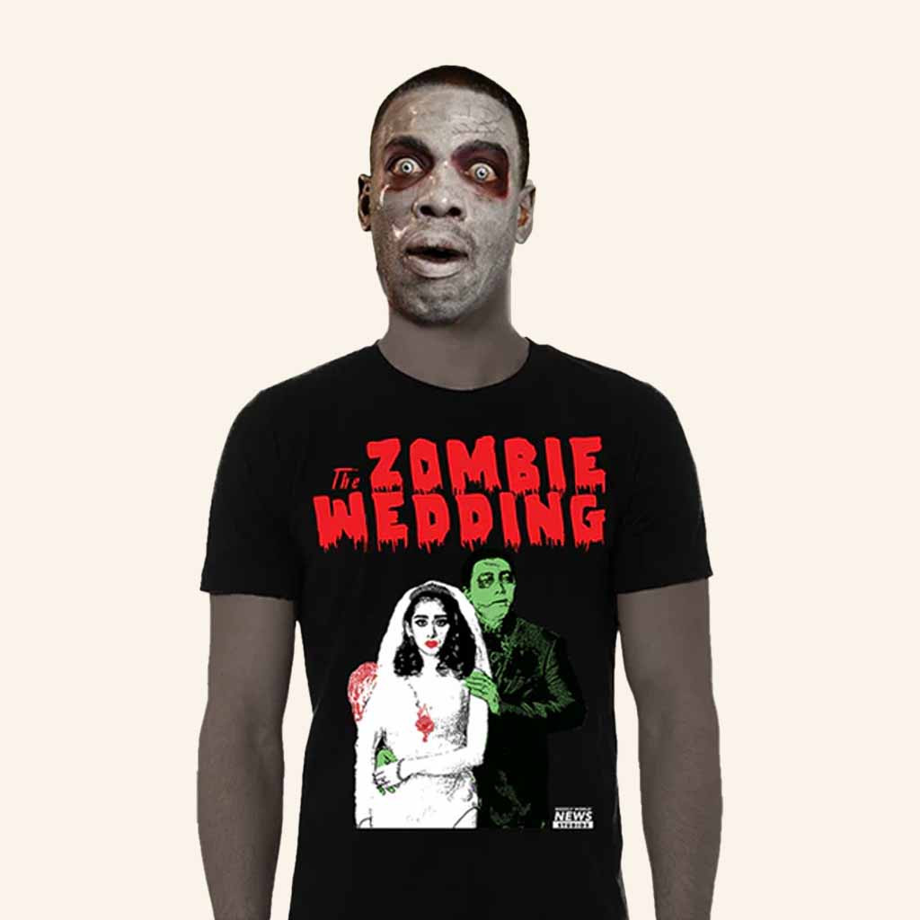 Weekly World News Merch The Zombie Wedding Bride and Groom Shirt Creepy Clothing Gifts Weekly World News Merch The Zombie Wedding Bride and Groom Shirt Creepy Clothing Gifts