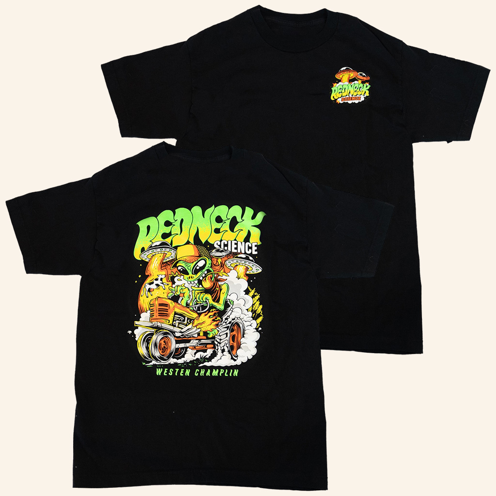 Westen Champlin Merch Alien Redneck Science T-Shirt Christmas Gifts For Young Men