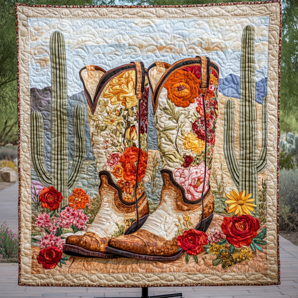 Western Charm Quilted Blanket Cute Colorful Blanket Cowgirl Gifts For Cowboys For Him Western Charm Quilted Blanket Cute Colorful Blanket Cowgirl Gifts For Cowboys For Him