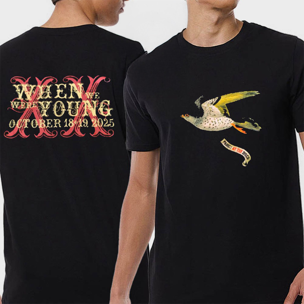 When We Were Young 2025 Panic At The Disco T-Shirt Gifts For Music Fans When We Were Young 2025 Panic At The Disco T-Shirt Gifts For Music Fans