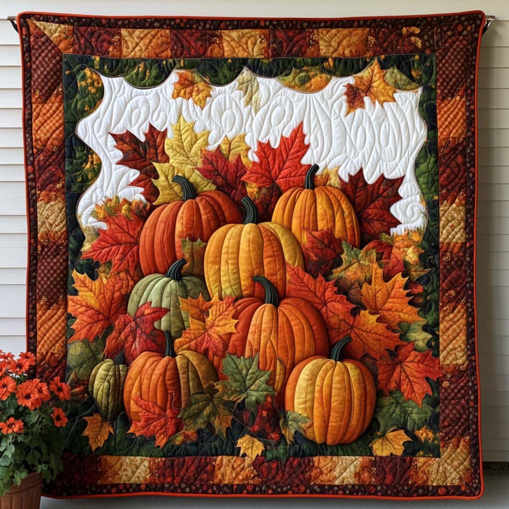 Whimsical Fall Song Quilted Blanket Cute Colorful Blanket Cute Fall Gifts For Girlfriend Whimsical Fall Song Quilted Blanket Cute Colorful Blanket Cute Fall Gifts For Girlfriend