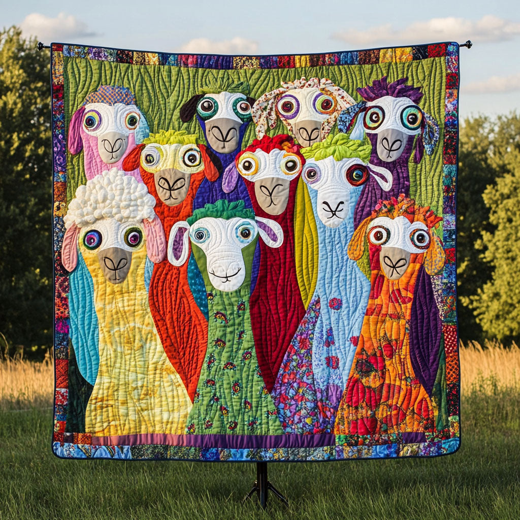 Whimsy Woolies Quilted Blanket Cute Colorful Blanket Gifts With Sheep On Them Whimsy Woolies Quilted Blanket Cute Colorful Blanket Gifts With Sheep On Them