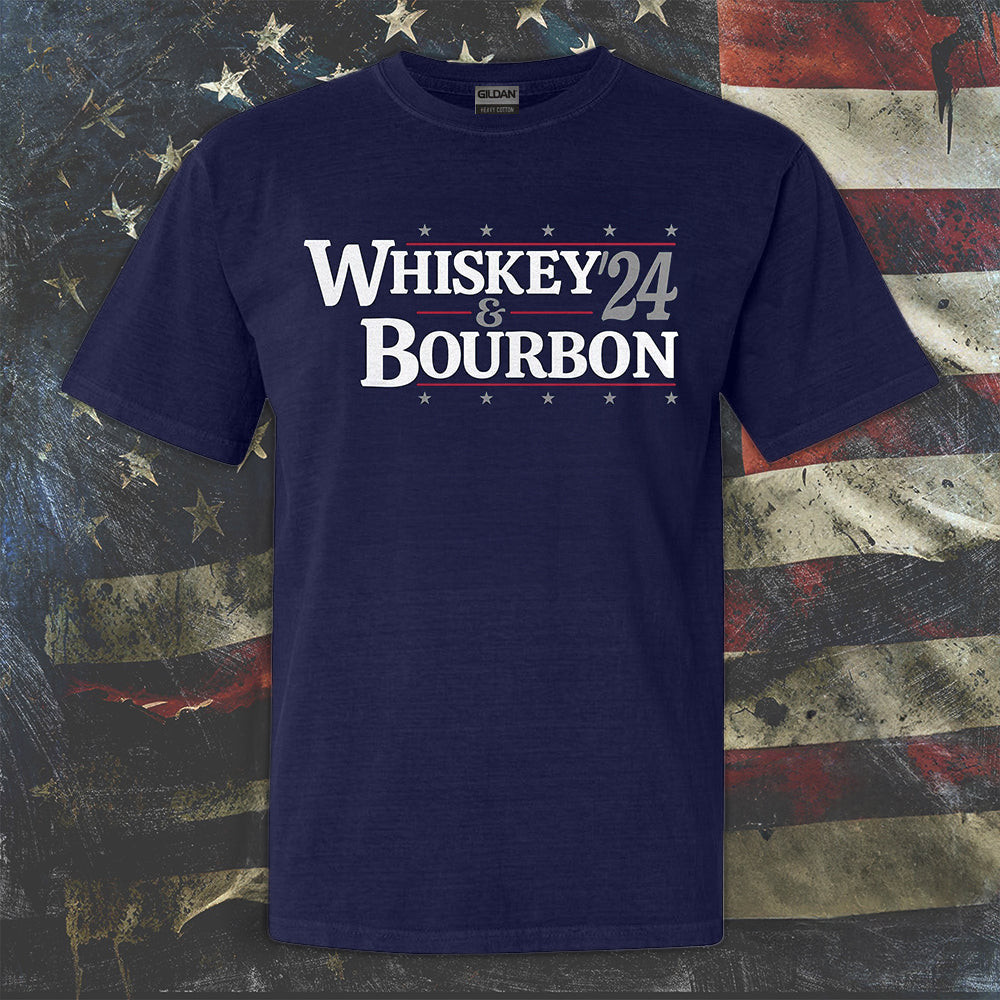 Whiskey 24 & Bourbon Shirt 2024 Election Political T-Shirt Gifts For Husband Whiskey 24 & Bourbon Shirt 2024 Election Political T-Shirt Gifts For Husband