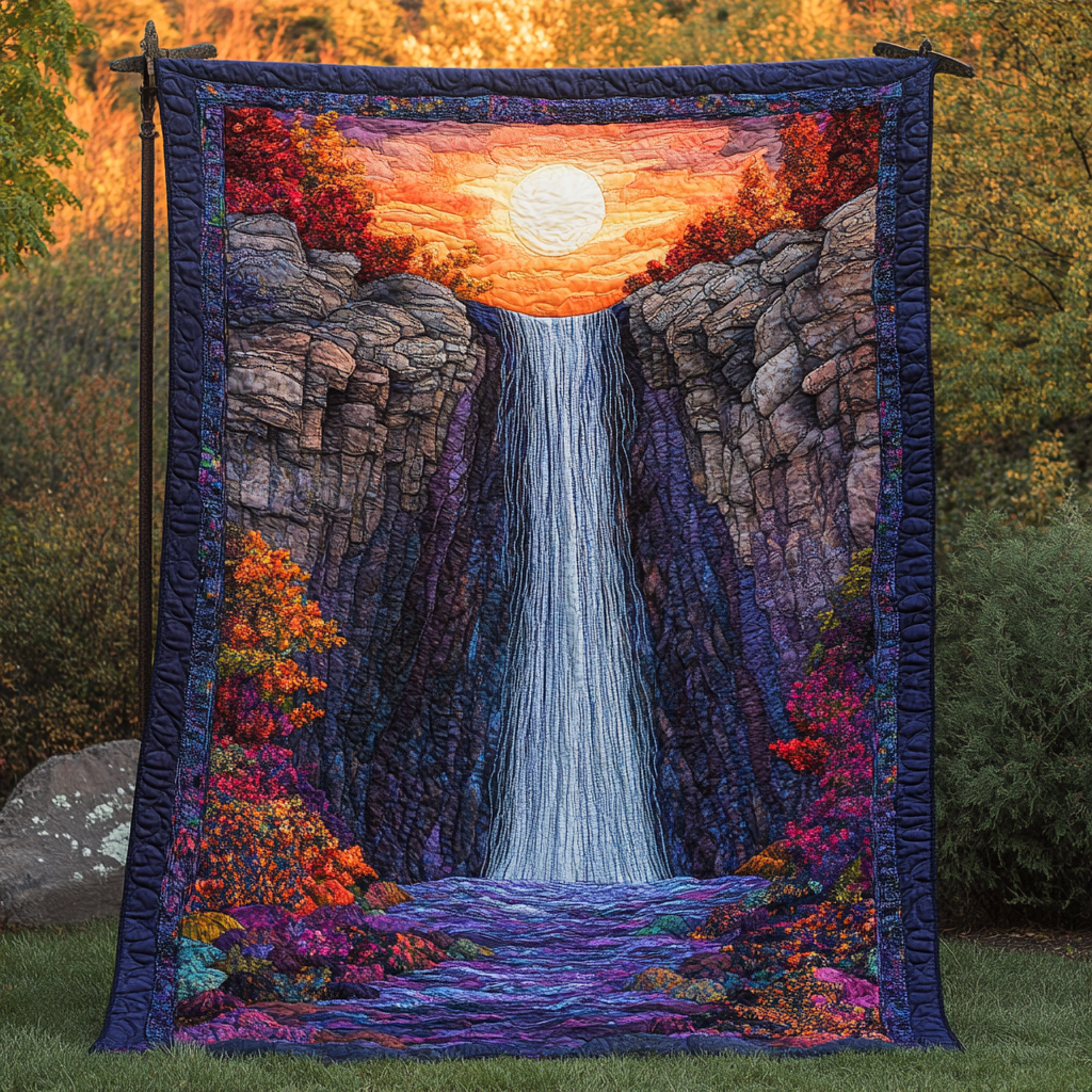 Whispering Waters Quilted Blanket Cute Colorful Blanket Good Christmas Gifts For Mom Whispering Waters Quilted Blanket Cute Colorful Blanket Good Christmas Gifts For Mom