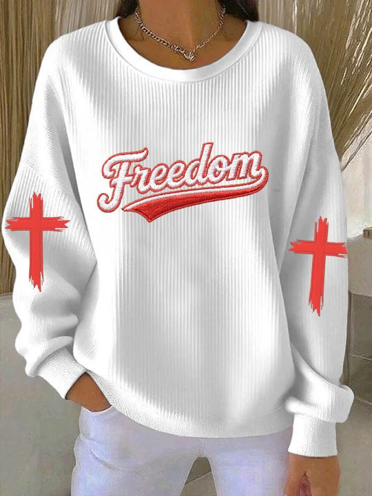 White Freedom Sweatshirt RIP Charlie Kirk Merch Sweatshirt Gifts For Charlie Kirk Memorial White Freedom Sweatshirt RIP Charlie Kirk Merch Sweatshirt Gifts For Charlie Kirk Memorial